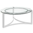 thumbnail image 2 of Silver Signet Stainless Steel Coffee Table, 2 of 4