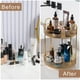 thumbnail image 4 of Organizador de maquillaje Shuang Qing giratorio de 2 niveles de alta capacidad, 4 of 6