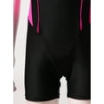 thumbnail image 6 of YiZYiF Girls Sleeveless One-Piece Swimwear Racer Back Swimming Jumpsuit Bathing Suit Rose Red&Black 8, 6 of 7