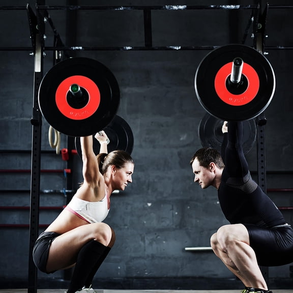 ifundom Red Cast Iron with Hand Grip and Single Hole for Strength Training and Fitness Workouts