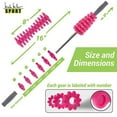 thumbnail image 3 of Nicole Miller Muscle Roller, 16.5" Body Massage Back Leg Muscle Roller Stick for Relief Muscle Soreness (Pink), 3 of 3