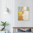 thumbnail image 3 of COMIO  Abstract Wall Art for Living Room Blue Yellow Painting Bathroom decor Wall Art Turquoise Pictures Canvas Art Teal Bedroom Wall Decor Office Artwork for Wall Home Decor, 3 of 4
