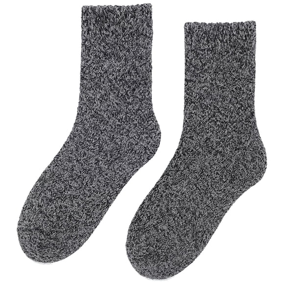 Calcetas para el invierno WolBlack 5Pzas Negro 5-9.5 US Tubo Medio Lana.