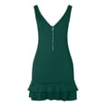 thumbnail image 4 of YTCAMLO Deep V Neck Midi Dresses for Women Formal Sleeveless Fishtail Bodycon Dress Mermaid Dress Ruffle Cocktail Party Dress, 4 of 7