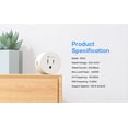 thumbnail image 5 of Smart Plug 2 pack Compatible with SmartThings, Alexa Google Assistant for Voice Control, Teckin Mini Smart Outlet Wifi Socket with Timer Function, No Hub Required, White FCC ETL Certified, 5 of 5