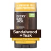 Every Man Jack Sandalwood Teak Aluminum-Free Deodorant for Men, Naturally Derived, 3 oz