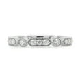 thumbnail image 6 of 1/2 ct. t.w Round Cut Lab Created Moissanite Diamond Milgrain Full Eternity Stackable Band Ring For Women In 10K Solid White Gold (G-H Color, VVS1 Clarity, 0.50 Cttw)-7, 6 of 8