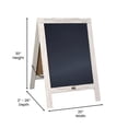 thumbnail image 6 of Flash Furniture Canterbury 30x20" A-Frame Wood Magnetic Chalkboard in White, 6 of 7