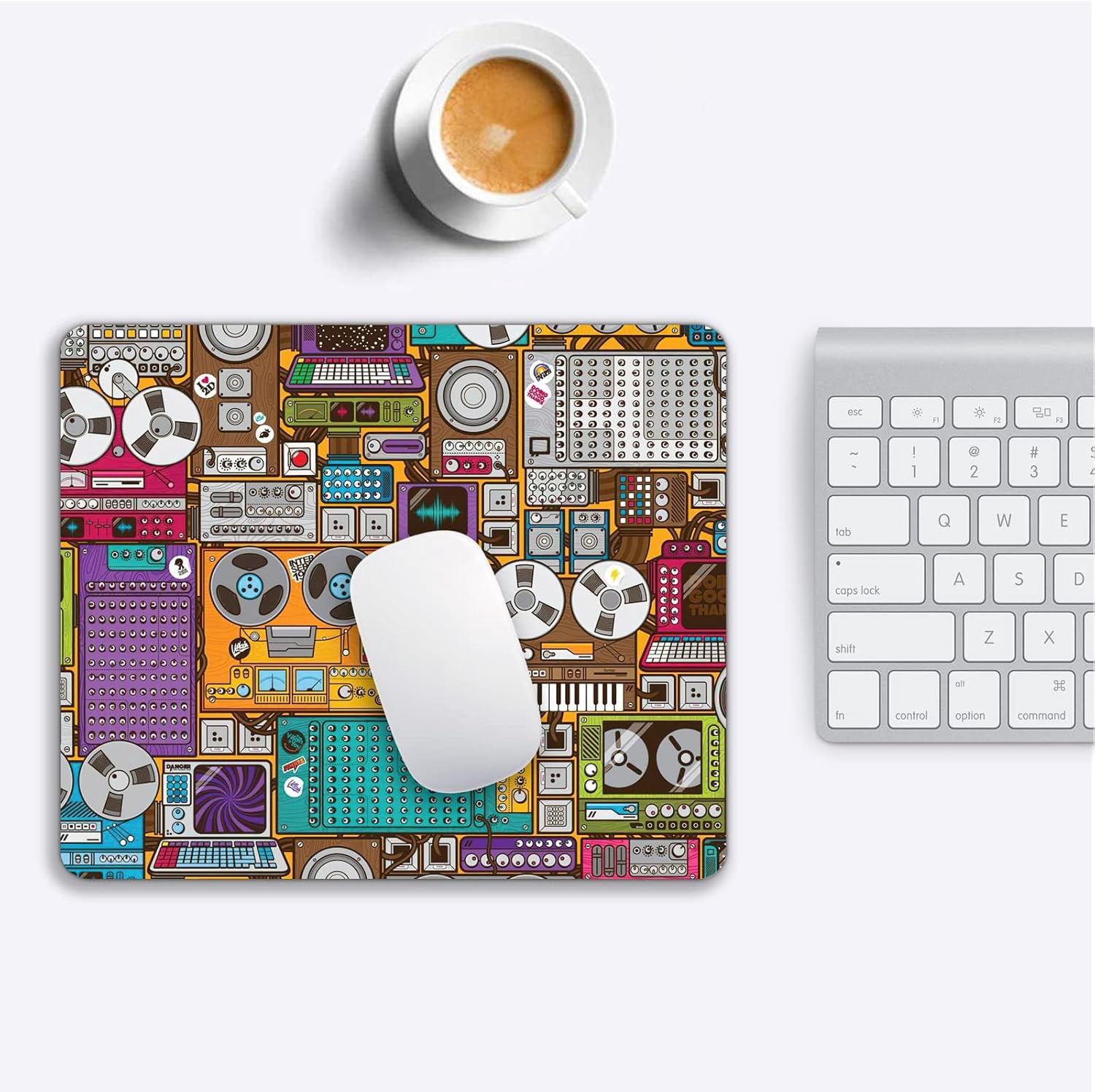 Computer Wood Gaming Mouse pad Turquoise Wood Natural Style, Barn Wood Customized Round Non-Slip Rubber Mousepad …