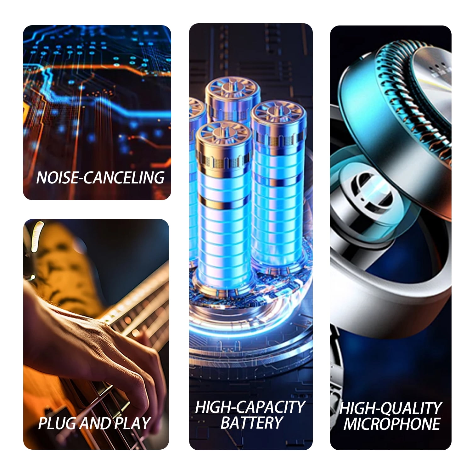 2.4G Wireless Cello Guitar Microphone System Clip On Instrument Receiver Transmitter 50 Meters Interview Meeting Lecture