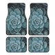 thumbnail image 1 of Fotbe Blue Color Cactus Juego de 4 Tapetes para Auto con Estampado – Alfombrillas de Goma Reforzada, Diseño Antideslizante, Protección para Todo el Año – Vehículos, Autos, Camionetas y SUVs, 1 of 7