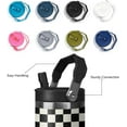 thumbnail image 4 of 30 Oz Black and white Checkered FlipTumbler with Handle Lid and Straw, Checkered Tumbler Water Bottle Travel Coffee Cup Mug,Checkered Gifts for Women Men, 4 of 6