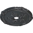 thumbnail image 3 of Ekena Millwork 26"OD x 3 3/4"ID x 1 1/2"P Attica with Rose Ceiling Medallion (Fits Canopies up to 4 1/2"), Hand-Painted Pewter, 3 of 5
