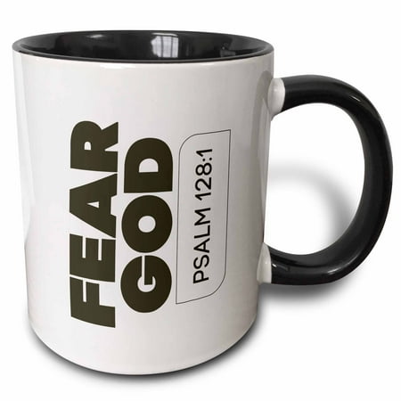 3drose Fear God Psalm 128 1 15oz Two-tone Black Mug