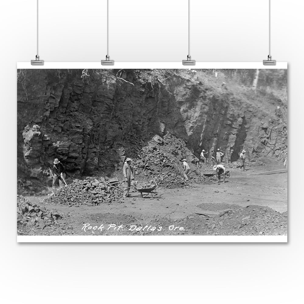 dallas oregon view of a rock pit with masons 36x54 giclee gallery print wall decor travel poster walmart dallas oregon