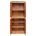 thumbnail image 2 of Pemberly Row Armoire de Rangement à 5 Tablettes avec Portes 30"L X 72"H en Chêne, 2 of 9