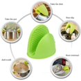 thumbnail image 4 of 1 par de mini manoplas de silicona para horno, agarraderas para cocina, color verde, 4 of 4