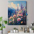 thumbnail image 4 of Qisvanset 12x16 Inch Pastel Wildflower Meadow Canvas Wall Art, Impressionist Spring Landscape Relaxing Home Decor, 4 of 8