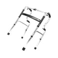 thumbnail image 4 of Andador plegable de aleación de aluminio portátil con soporte de apoyo ajustable para recuperación, andador plegable para personas mayores con doble reposabrazos, 4 of 12