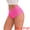 Pink, variant on DARING DIVA Women's Underwear Mid Waisted Hollow Out Breathable Panties L Black