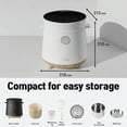 thumbnail image 6 of Banu Mini Low Carb Digital Programmable Multi-Functional Rice Cooker, Reduce Sugar Slow Cooker, Warmer, 4 Cups Uncooked, One-Touch Cooking, 24 Hours Delay Timer, Auto Keep Warm Feature, 6 of 6
