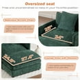 thumbnail image 2 of Dinosisco Oversized Lounge Chair with Ottoman, Cloud Accent Armchair for Living Room, Green Chenille, 2 of 9