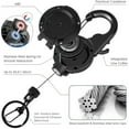 thumbnail image 5 of Retractable Pull Badges Holder Steel Wire Rope Buckle Holder Reel Carabiner Keychain Outdoor Keychain Tool, 5 of 10