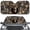 Deer Hunting Camo, variant on Xoenoiee Highland Cattle Sunflower Print Car Windshield Sunshade, Foldable Auto Front Window Shade Blocks UV Rays Car Accessories Universal Fit