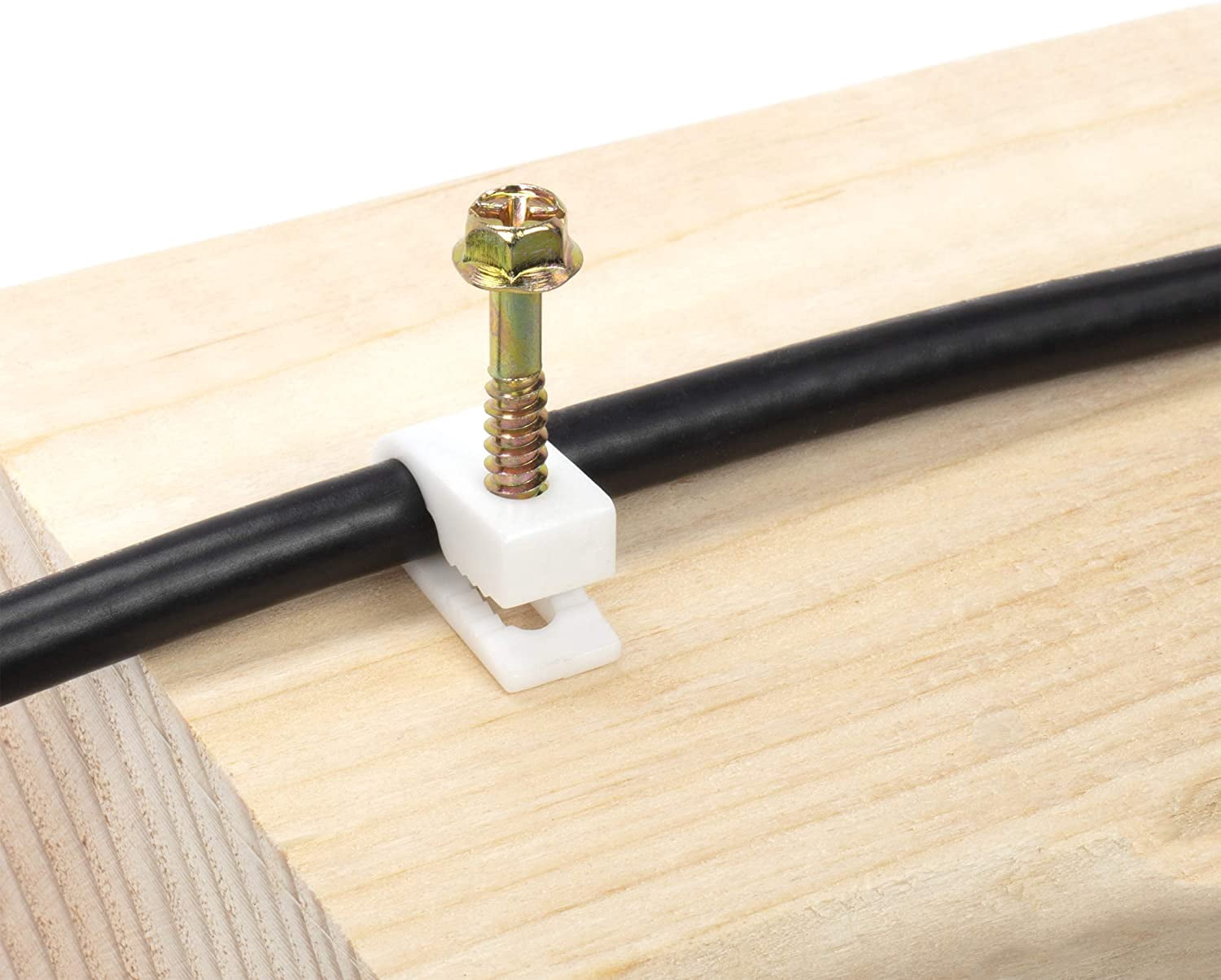 THE CIMPLE CO - (100) Ribbed Conical Anchors and (100) White Screw Clips, Drywall, Masonry