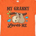 thumbnail image 4 of Inktastic My Granny Loves Me with Sloth and Hearts Boys or Girls Toddler T-Shirt, 4 of 5