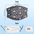 thumbnail image 4 of Cute Keeshond Dog Graphic Printed Cloth Face Masks Reusable Washable Adjustable for Adults (10 PCS), 4 of 5