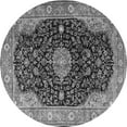thumbnail image 1 of Ahgly Company Indoor Round Medallion Gray Traditional Area Rugs, 8' Round, 1 of 1