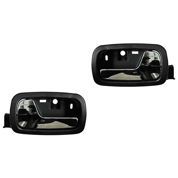 Par de Manijas de Puerta Interior Generica 2005 A 2010 Chevrolet de Plástico Negro/cromo