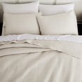 thumbnail image 1 of WDCOZY Beige Pick Stitch King Size Quilt Set, Str, 1 of 8