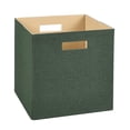 thumbnail image 1 of Decorative Fabric Storage Bin in Green, 1 of 3