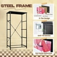 thumbnail image 4 of 4 Drawer Vertical Storage Dresser Watercolor Hearts with Wood Top Fabric Pull Drawers, 4 of 8