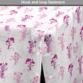 thumbnail image 4 of Botanical Dog Crate Cover, Flower Bouquets Silhouette Swirly Blooms Gardening Meadow Petals, Easy to Use Pet Kennel Cover for Dogs, 35" x 23" x 27", Dark Magenta and Pale Pink, by Ambesonne, 4 of 6