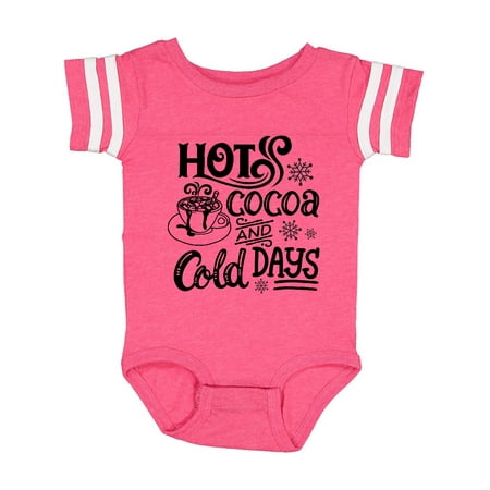 

Inktastic Christmas Hot Cocoa and Cold Days with Snowflakes Gift Baby Boy or Baby Girl Bodysuit