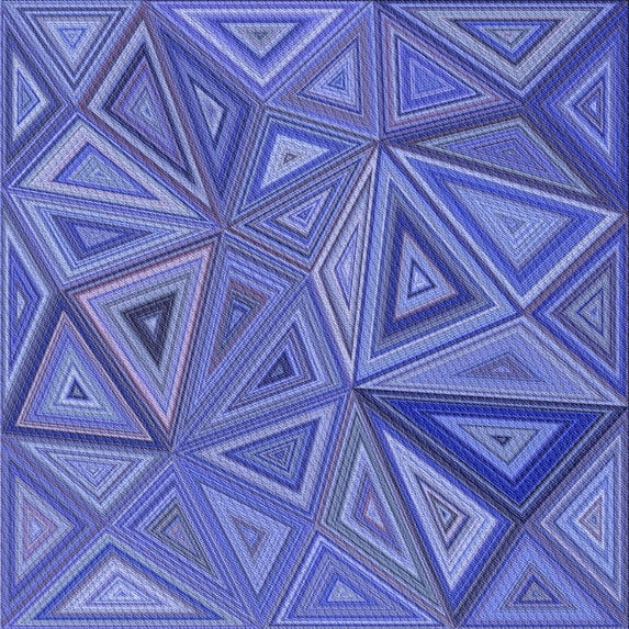 Ahgly Company Machine Washable Indoor Square Transitional Sky Blue Area Rugs, 7' Square