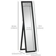 thumbnail image 3 of HOMCOM Full Length Mirror, Floor Standing or Wall-Mounted Tall Mirror, 3 of 10