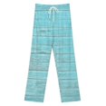 thumbnail image 3 of Ocean Aqua Blue Teal Old Wood Turquoise Pajama Pants Comfortable Elastic Waist Pajamas Fashion Sleepwear Bottoms Plus Size Homewear, 3 of 6