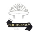 thumbnail image 2 of 2026 Graduation Decorations Party Supplies Kit, Queen Crowns for Women Sash Set Graduation Party Decorations, Tiaras for Women Class of 2026 Decorations, 2 of 7
