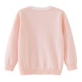 thumbnail image 7 of Cute Button Down Cardigans Girls Lightweight Fall Floral Knit Sweaters Cardigan Casual School Uniforms Tops Pink, 5 Y, 7 of 7