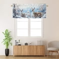 thumbnail image 2 of Watercolor Deer Curtain Valances Winter Forest Dreamy Snowy Tree Nature Scenery Window Valance for Bedroom Bathroom Living Room Dining Room Valances Set 54 by 18 in, 1 Panel, 2 of 6