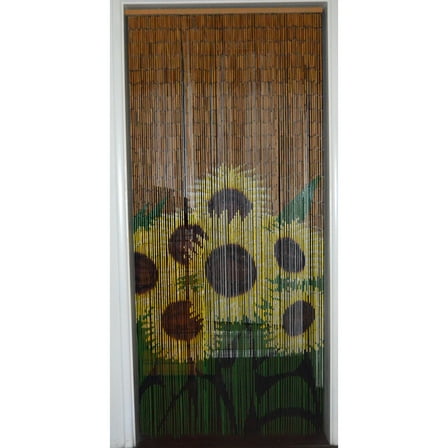 Bamboo54 Bamboo Beaded Curtain Sunflower Bunch