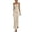 Beige, variant on Women's Dresses Resort Style Beach Slim Sleeveless Maxi Dress Thin Strap Vacation Fishtail Dress