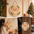 thumbnail image 4 of Qjidjing Christmas Tree Ornaments, Xmas Hanging Decor, Round Creative Wooden Styling, for Furniture Accent, Christmas Tree, Indoor Home Display, 4 of 7