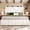 White, variant on Queen Size Platform Bed with 54.2" Extra Tall Wingback Headboard, Lambswool Upholstery, Support Legs & Built-in Charging Outlets, Wood Slat Foundation, No Box Spring Required, Light Grey