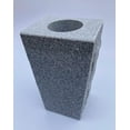 thumbnail image 6 of Upstate Stone Works Granite Vase Tapered (5"x4"x9") Gray Cemetery Grave, 6 of 6