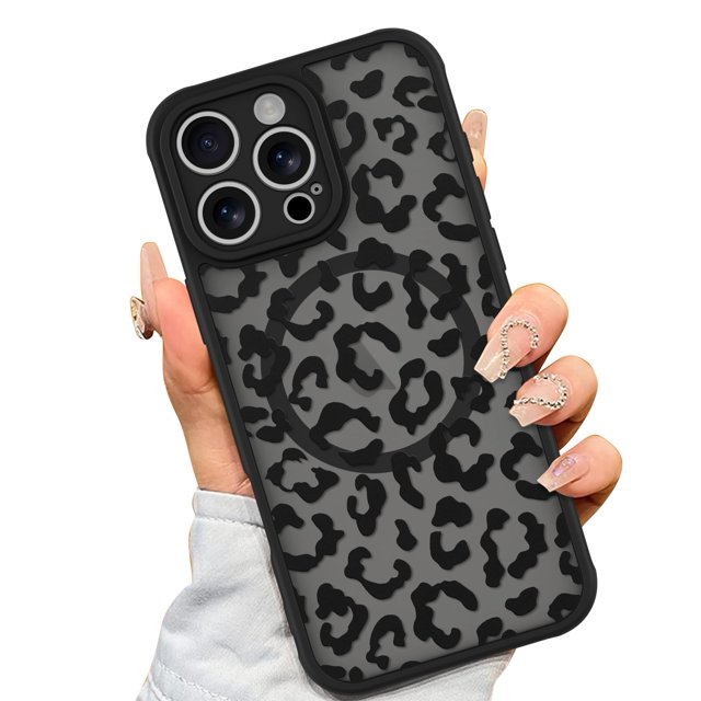 Funda de teléfono AIGOMARA para iPhone 16 Pro Max con MagSafe Black